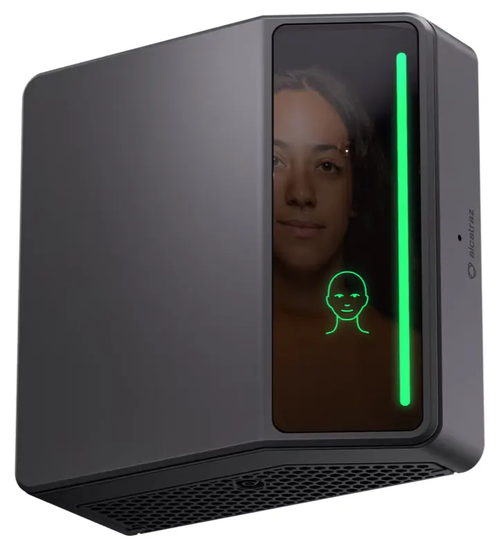 Rock X outdoor facial authentication reader for unstaffed telecommunications sites